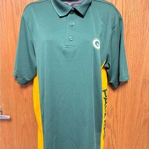 Team Apparel Green and Yellow Polo Shirt NWT